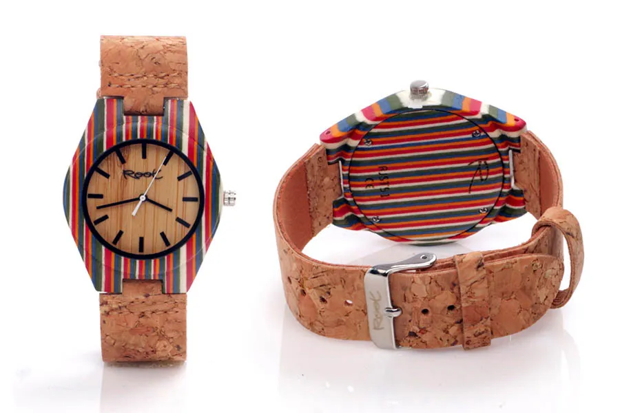 Reloj de Madera Laminada modelo ISLA GR - Venta Mayorista y Detalle | Root® Watches 
